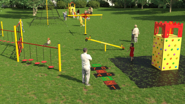 A naszvadi játszótér látványterve